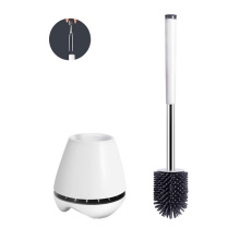 wholesale wall mounted TPR toilet brush with small clip silicone toilet brush and plunger set